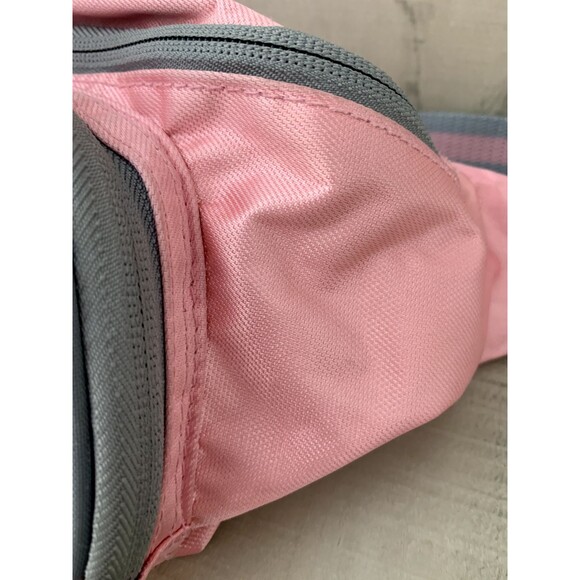 Vintage EastSport Gray & Pink Waist Fanny Pack With Extra Pocket Pouch 90s - Picture 5 of 13